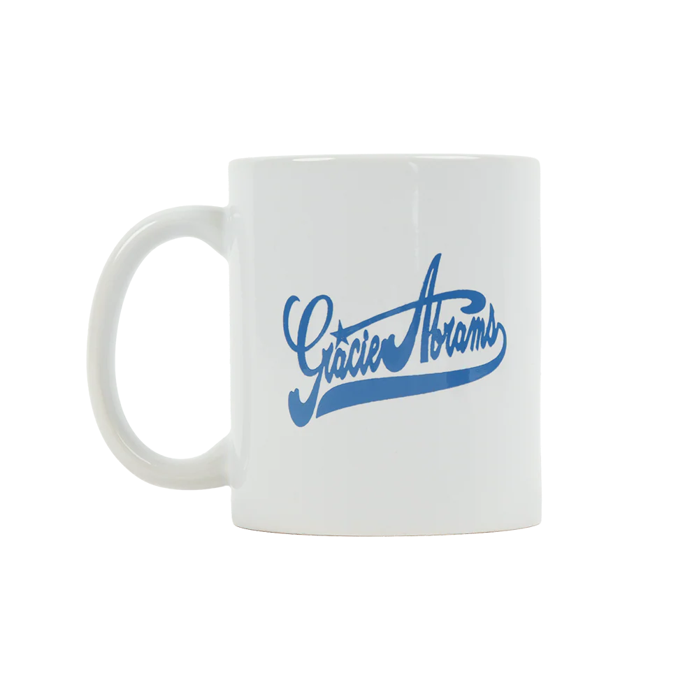 Gracie Signature Star White Logo Mug